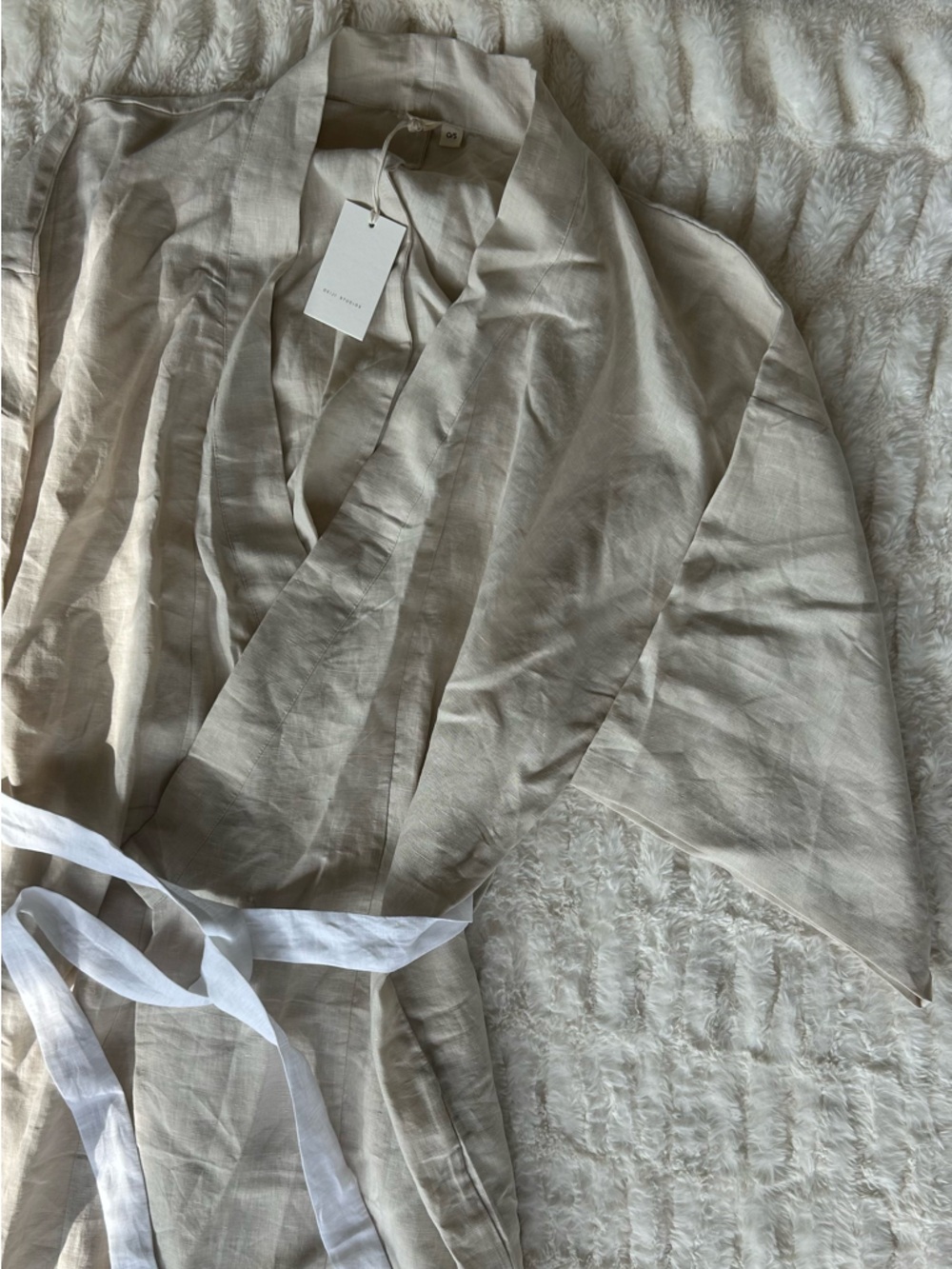 NWT Deiji Studios 02 Kimono in Oatmeal - Picture 9 of 13
